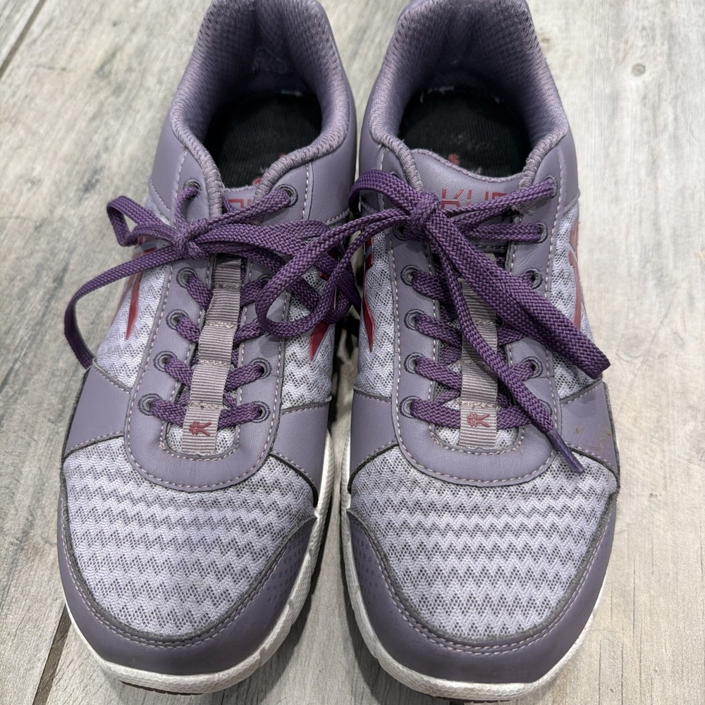KURU Quantum Purple White Women's Shoes Size 8.5 Comfort Gym Walking Shoes